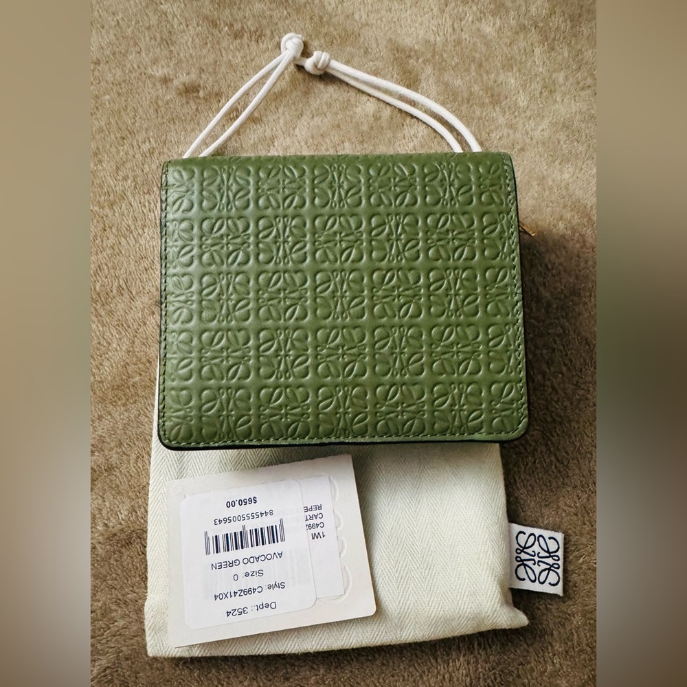Loewe Repeat compact zip wallet